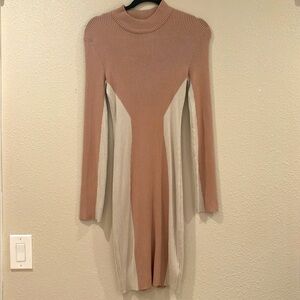 Lulu's Long Sleeve Knit Bodycon Midi Dress